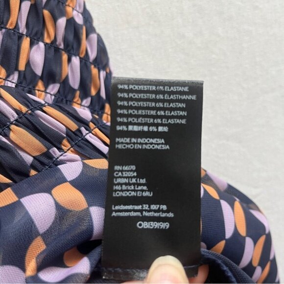 Anthropologie v neck cami peplum top Sz L - Picture 6 of 9